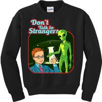 Don't Talk To Strangers Retro Vintage Kids Sweatshirt