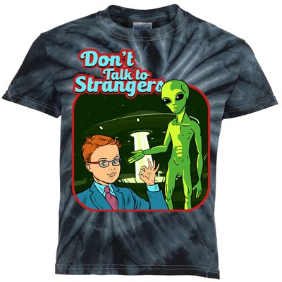 Don't Talk To Strangers Retro Vintage Kids Tie-Dye T-Shirt