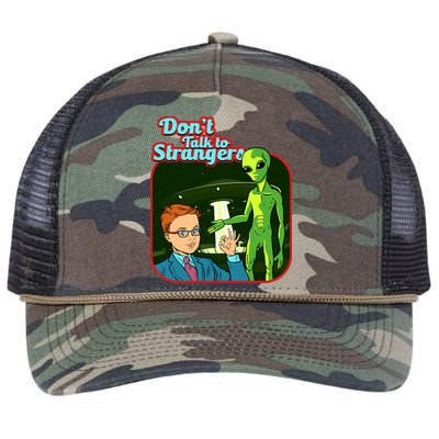 Don't Talk To Strangers Retro Vintage Retro Rope Trucker Hat Cap