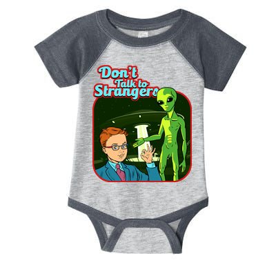 Don't Talk To Strangers Retro Vintage Infant Baby Jersey Bodysuit