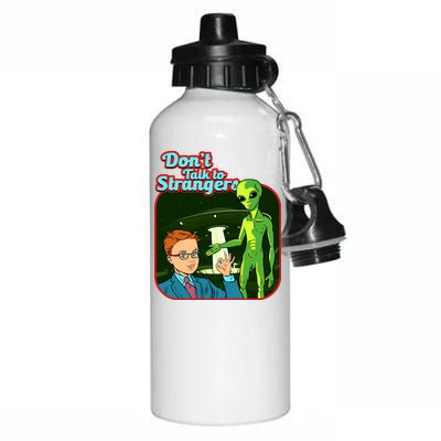 Don't Talk To Strangers Retro Vintage Aluminum Water Bottle