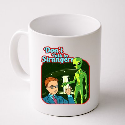 Don't Talk To Strangers Retro Vintage Coffee Mug