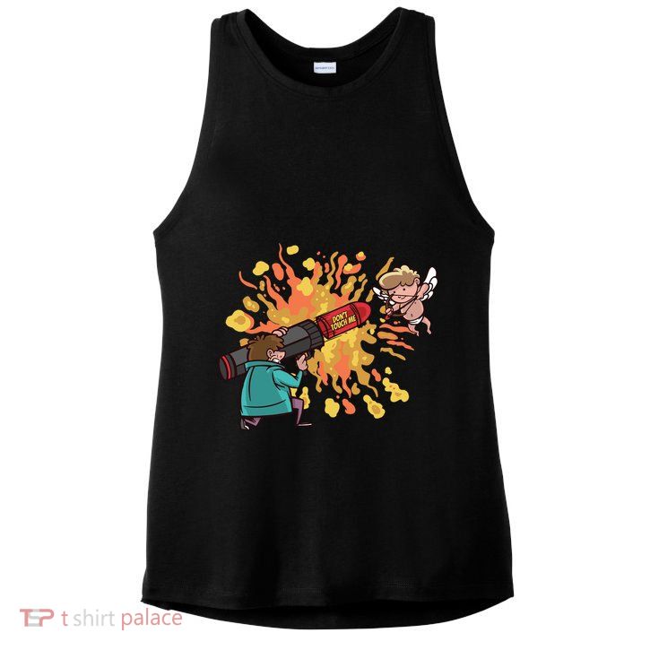 Don't Touch Me Cupid Ladies PosiCharge Tri-Blend Wicking Tank
