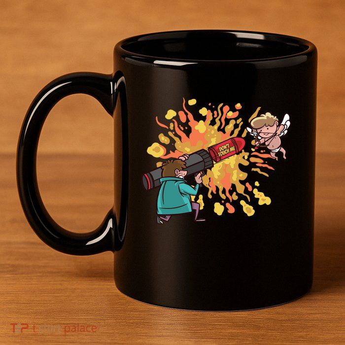 Don't Touch Me Cupid 11oz C Handle Ceramic Mug