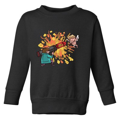 Don't Touch Me Cupid Toddler Sweatshirt