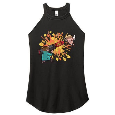 Don't Touch Me Cupid Women's Perfect Tri Rocker Tank