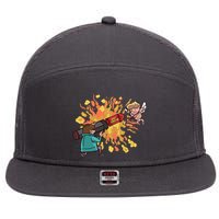 Don't Touch Me Cupid 7 Panel Mesh Trucker Snapback Hat
