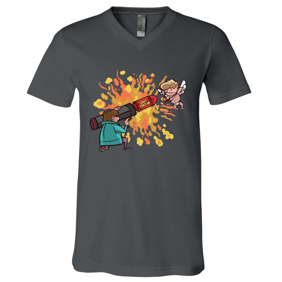 Don't Touch Me Cupid V-Neck T-Shirt