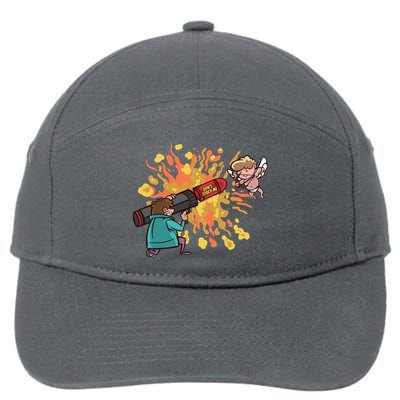 Don't Touch Me Cupid 7-Panel Snapback Hat