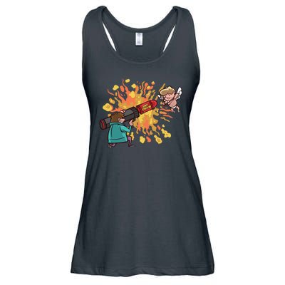 Don't Touch Me Cupid Ladies Essential Flowy Tank