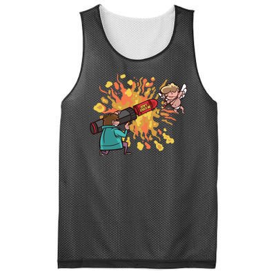 Don't Touch Me Cupid Mesh Reversible Basketball Jersey Tank