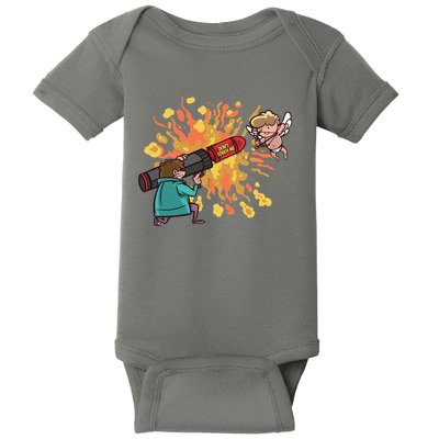 Don't Touch Me Cupid Baby Bodysuit