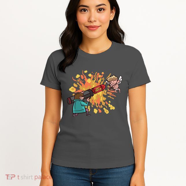 Don't Touch Me Cupid Womens T-Shirt