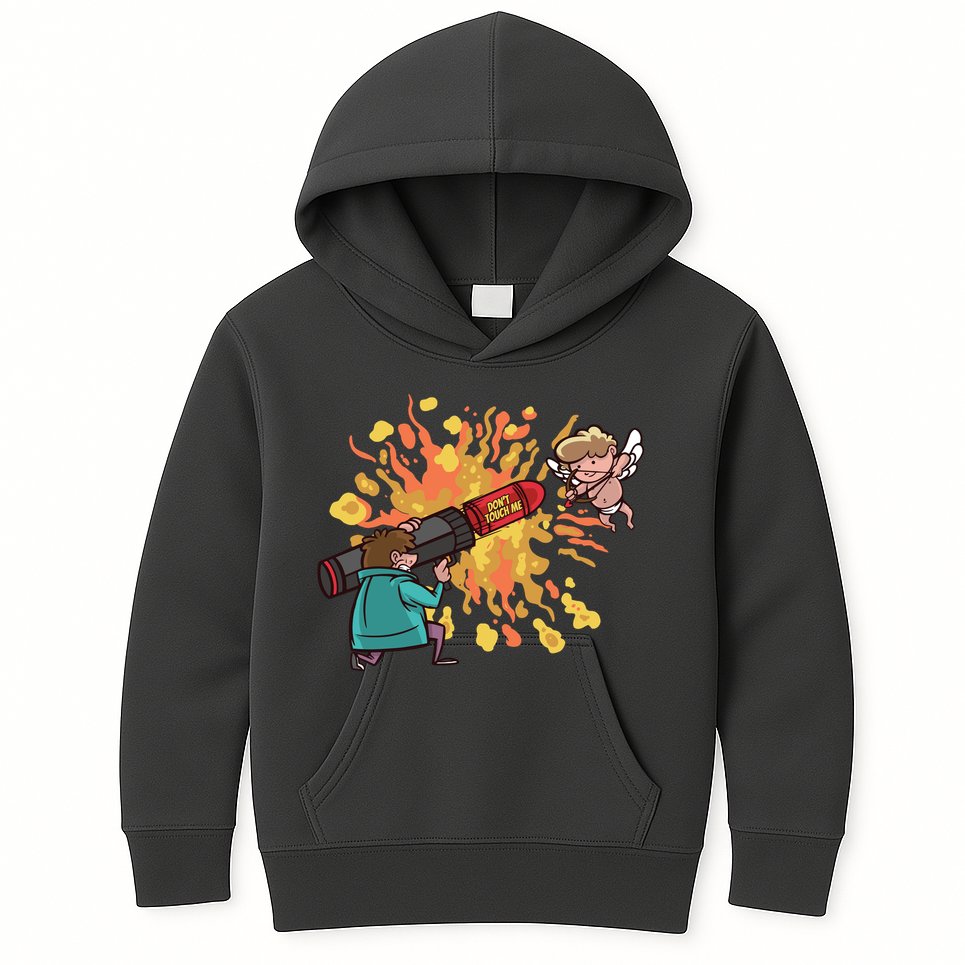 Don't Touch Me Cupid Kids Hoodie