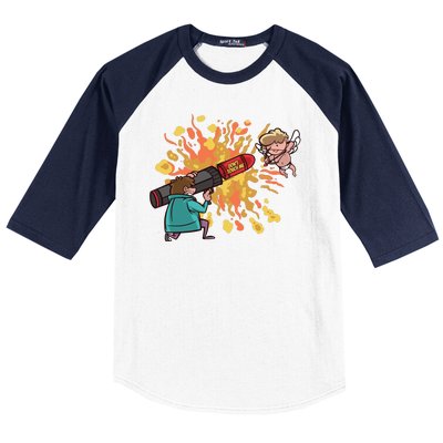 Don't Touch Me Cupid Baseball Sleeve Shirt