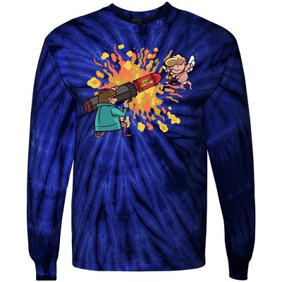 Don't Touch Me Cupid Tie-Dye Long Sleeve Shirt