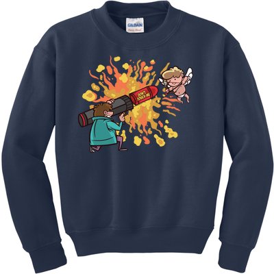 Don't Touch Me Cupid Kids Sweatshirt