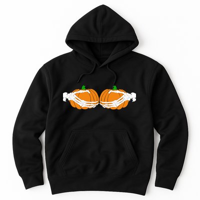 Don't Touch My Pumpkins Skeleton Hands Hoodie