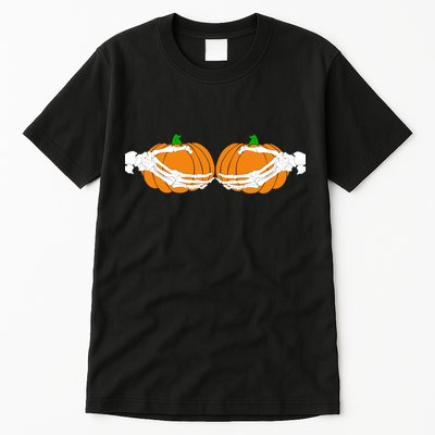 Don't Touch My Pumpkins Skeleton Hands Tall T-Shirt