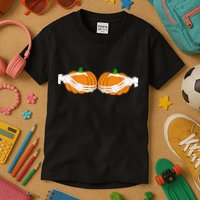 Don't Touch My Pumpkins Skeleton Hands Kids T-Shirt