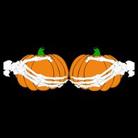 Don't Touch My Pumpkins Skeleton Hands Kids T-Shirt