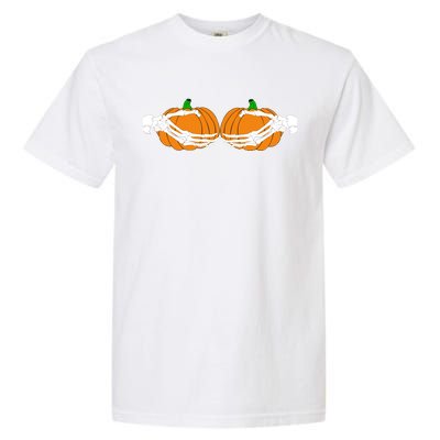 Don't Touch My Pumpkins Skeleton Hands Garment-Dyed Heavyweight T-Shirt