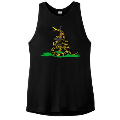 Don't Tread On Guns Ladies PosiCharge Tri-Blend Wicking Tank