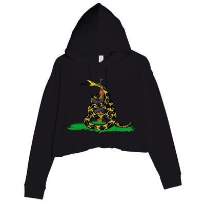 Don't Tread On Guns Crop Fleece Hoodie