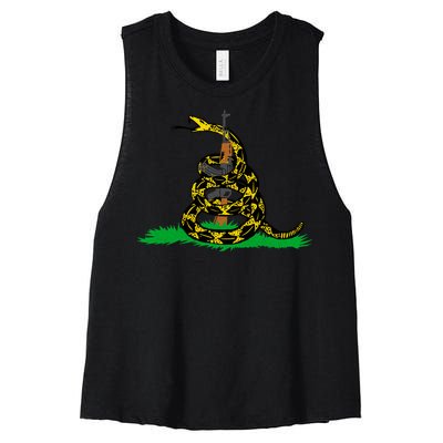 Don't Tread On Guns Women's Racerback Cropped Tank