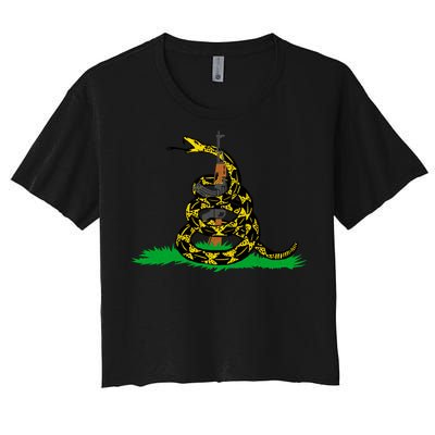 Don't Tread On Guns Women's Crop Top Tee