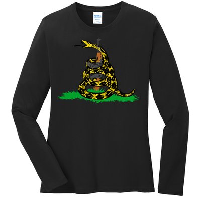 Don't Tread On Guns Ladies Long Sleeve Shirt