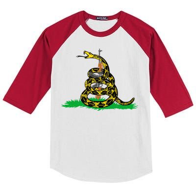 Don't Tread On Guns Kids Colorblock Raglan Jersey