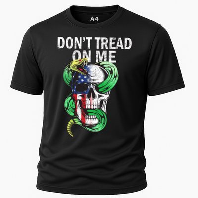 Don't Tread On Me American Snake Skull Performance Shirt