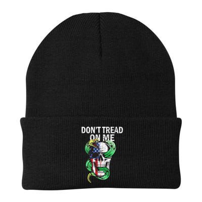 Don't Tread On Me American Snake Skull Beanie