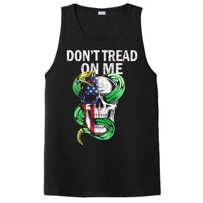 Don't Tread On Me American Snake Skull PosiCharge Competitor Tank