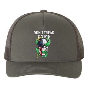 Don't Tread On Me American Snake Skull Yupoong Adult 5-Panel Trucker Hat