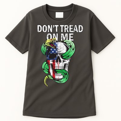 Don't Tread On Me American Snake Skull Tall T-Shirt