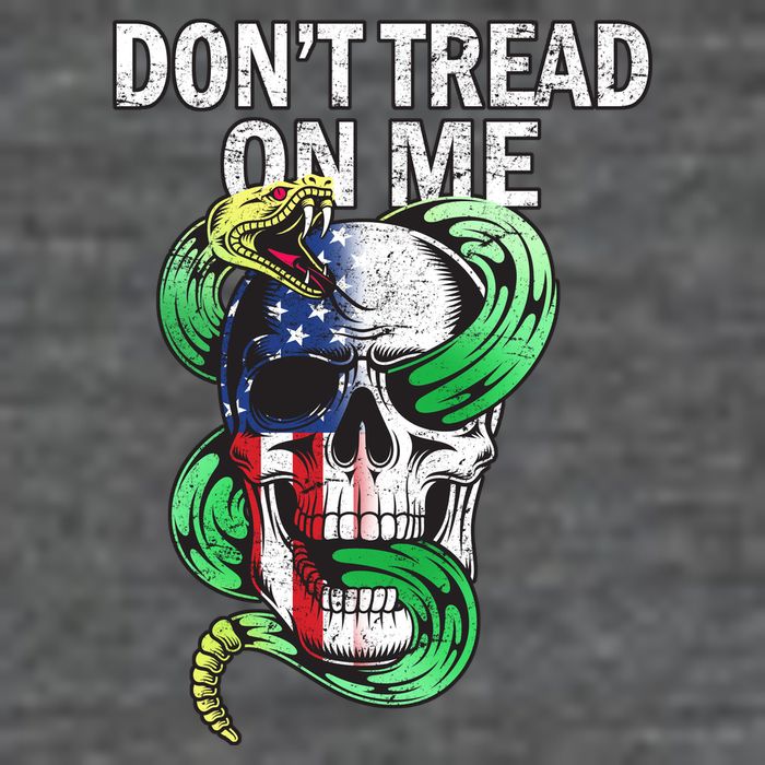 Don't Tread On Me American Snake Skull Backpack