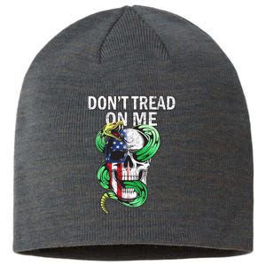 Don't Tread On Me American Snake Skull Sustainable Beanie