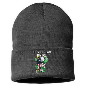 Don't Tread On Me American Snake Skull Sustainable Knit Beanie