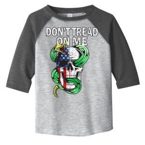 Don't Tread On Me American Snake Skull Toddler Fine Jersey T-Shirt