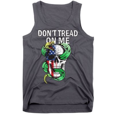 Don't Tread On Me American Snake Skull Tank Top