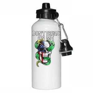 Don't Tread On Me American Snake Skull Aluminum Water Bottle