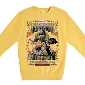 Don't Tread On Me Warning Premium Crewneck Sweatshirt