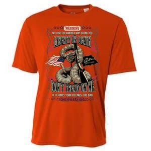 Don't Tread On Me Warning Cooling Performance Crew T-Shirt