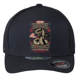 Don't Tread On Me Warning Flexfit Unipanel Trucker Cap