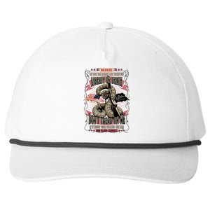 Don't Tread On Me Warning Snapback Five-Panel Rope Hat