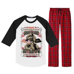 Don't Tread On Me Warning Raglan Sleeve Pajama Set