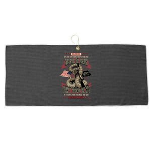 Don't Tread On Me Warning Large Microfiber Waffle Golf Towel