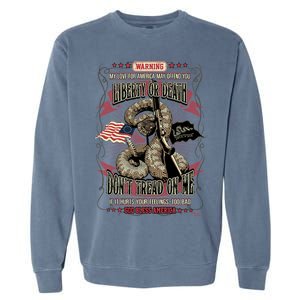 Don't Tread On Me Warning Garment-Dyed Sweatshirt